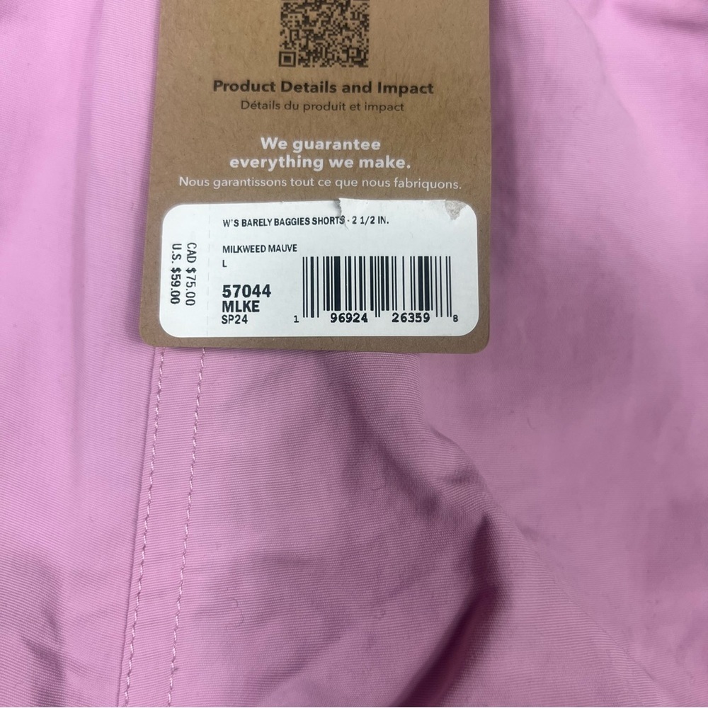 NWT Patagonia Women LARGE Barely Baggies Shorts 2.5” Outdoor Hiking Quick Dry - Picture 12 of 15